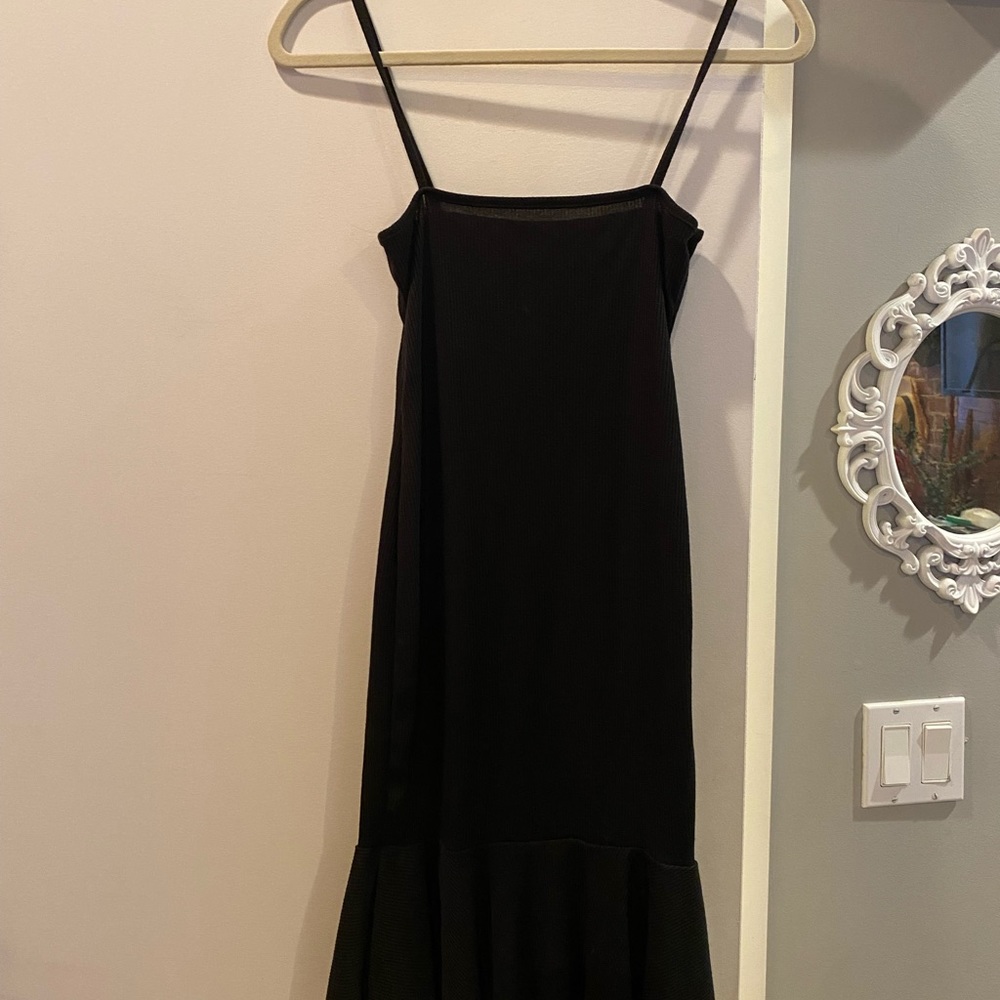 Square Neck Ruffle Mini Dress - Picture 3 of 6